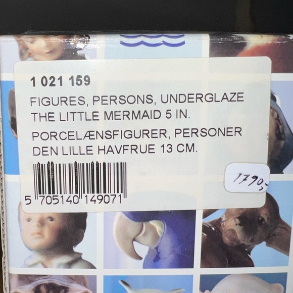 Royal Copenhagen figurine Little mermaid on rock (Edvard Eriksen) 5” - Picture 6 of 8